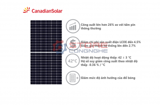 Tấm pin năng lượng mặt trời Canadian Mono 445W HiKu