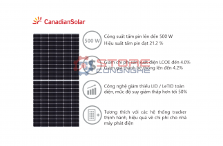 Tấm pin năng lượng mặt trời Canadian Mono 485W HiKu5