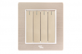 Hạt công tắc bốn, 1 chiều - A77-K04A