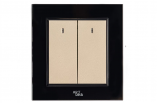 Hạt công tắc LED đôi, 1 chiều - A77-K2A