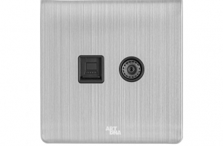 Ổ cắm mạng +Tivi - A66S-E0203