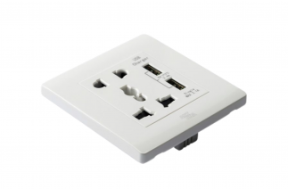 Ổ cắm đa năng + 2 cổng sạc USB - A38-C06E24