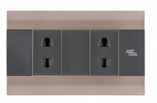 Ổ cắm đôi 2 chấu A88 - A88-2MC02