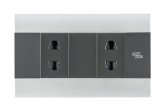 Ổ cắm đôi 2 chấu A88 - A88-2MC02