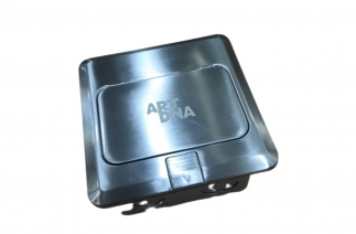 Ổ cắm âm sàn ARTDNA chất liệu INOX-AS-S-C03+02