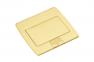 Ổ cắm âm sàn ARTDNA màu vàng - AS C-C03+02