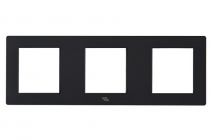 Mặt viền ba liền nhựa đen - A77-N3