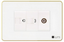 Ổ TV, Mạng/Điện thoại viền vàng