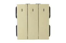 Hạt công tắc ba 1 chiều/có đèn led – EL-103L