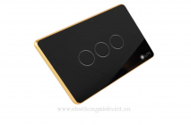 Công tắc kính phẳng viền vàng