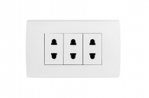 Ổ cắm ba, 2 chấu - A83-3SC02