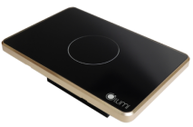 Công tắc cảm ứng 1 nút, kính phẳng, viền nhôm.