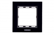 Mặt viền 1 module kính cristal đen – EL-CGB01