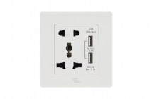 Ổ cắm đa năng + 2 cổng sạc USB - A38-C06E24