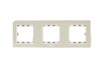 Mặt viền nhựa 2 module/màu vàng – EL-PCG02