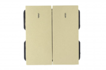 Hạt công tắc đôi 1 chiều/có đèn led – EL-102L