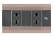 Ổ cắm đôi 2 chấu A88 - A88-2MC02