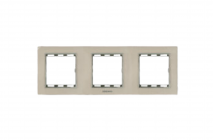 Mặt viền kính 3 module màu ngọc trai – EL-CGG03