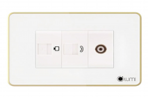 Ổ TV, Mạng/Điện thoại viền nhôm